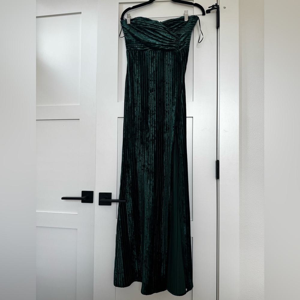 NBD Women's Green Spanish Moss Gown, Size S